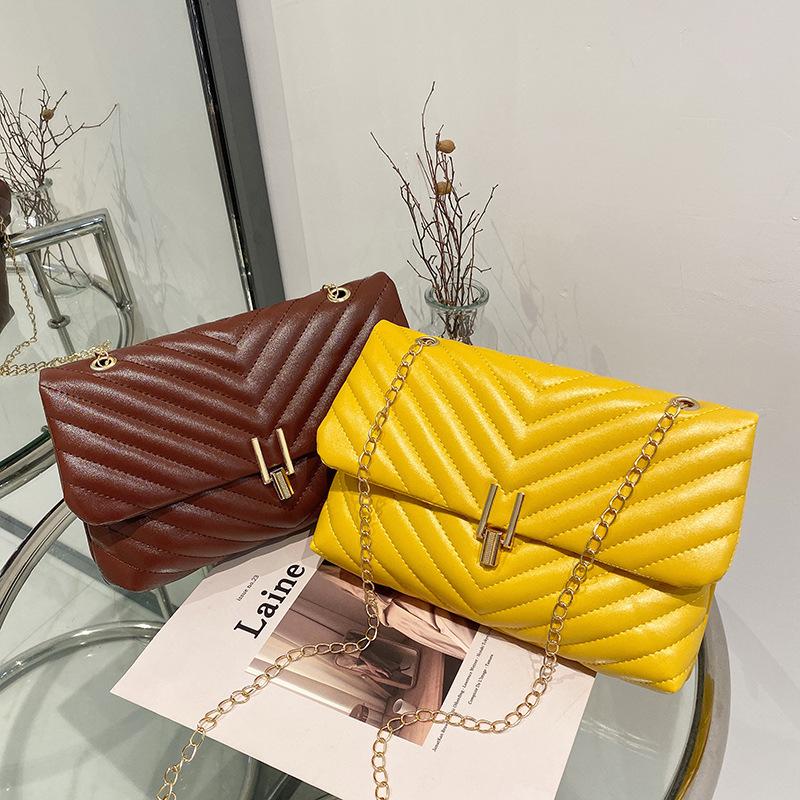 Embroidered Wavy Pattern Bag for Women Small Bag Fashionable and Versatile Women's Crossbody Bag