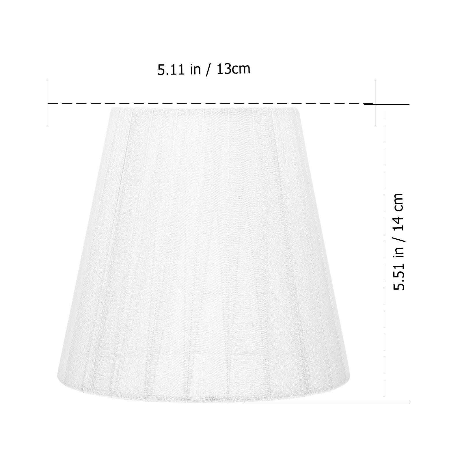 

2Pcs Clip-on Lamp Shade Translucent Gauze Lamp Cover Warm Light Shade for Ceiling Wall Lamps Bedroom Living Room Decorative