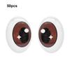 50pcs High Transparency Doll Eyes Accessories Crystal Simulation Glass Eye Patches