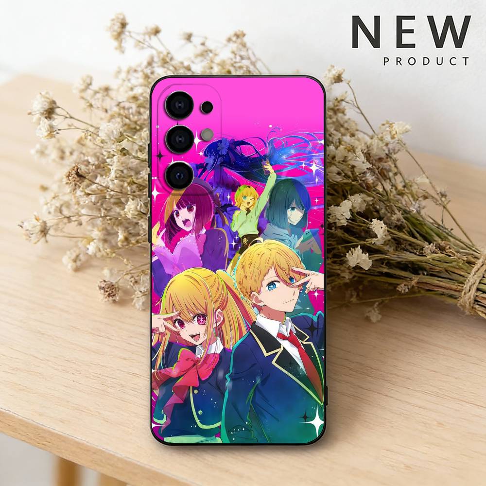 O-Oshi Anime No Ko Phone Case For Samsung S26,25,24,23,22,21,20,30,Ultra,Plus,Fe,Lite Black Shell