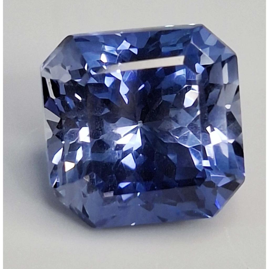 Asscher Natural Sapphire Blue 9-11 Ct Fabulous Certified Loose Gemstone