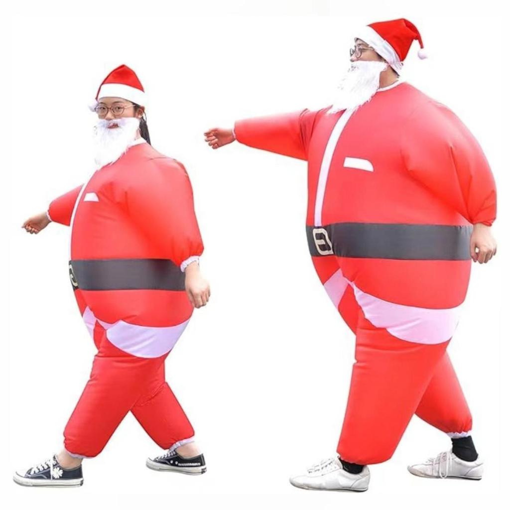 Cross-Border Christmas Inflatable Santa, Tree, and Snowman Costume for Stage Performances