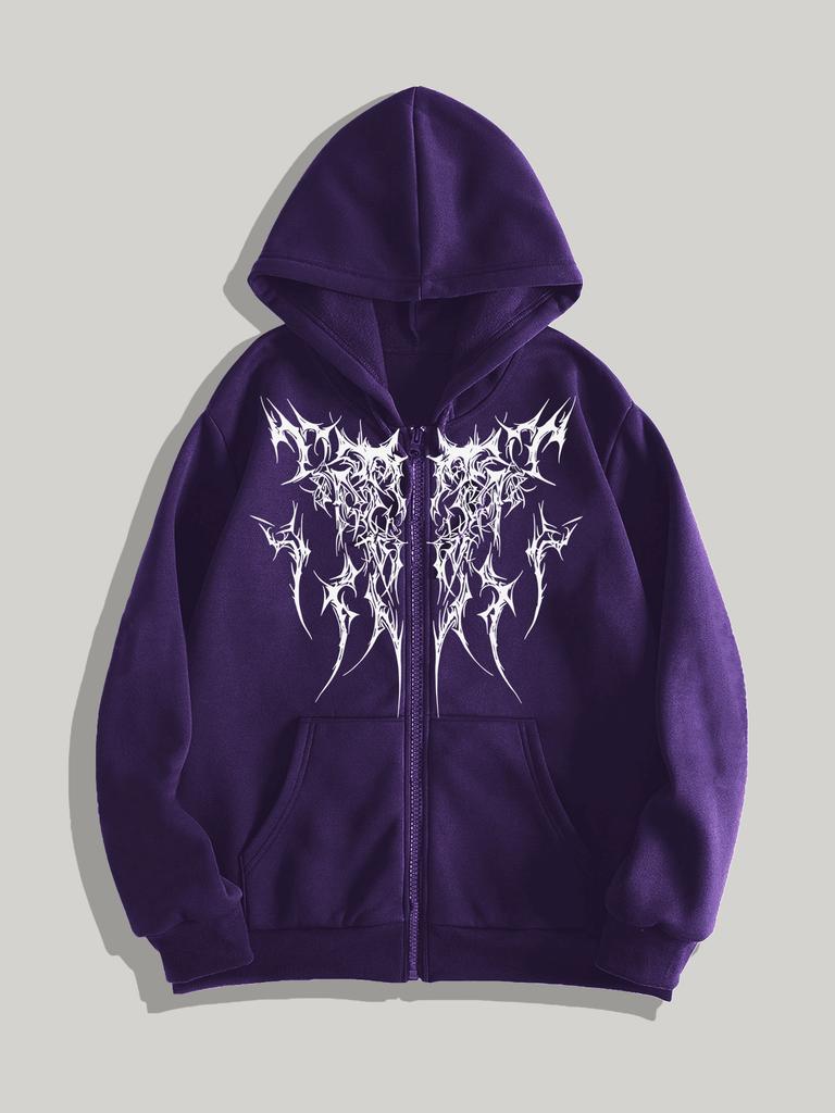 Mens Zip Up Hoodie - Sweatshirts for Men Y2K Vintage Long Sleeve Sweatshirt Streetwear Pullover with Pocket