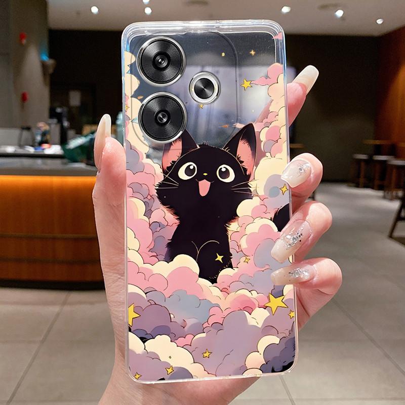 Hülle Für Redmi Turbo 3 / Poco F6 Handyhülle Luxus Drache Niedlich Cool Jungen Mädchen Weiches Silikon Rückabdeckung Transparente TPU Hülle