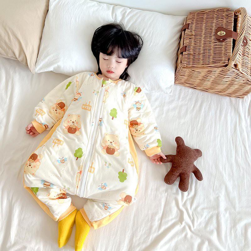 A-Class Cotton-Lined Baby Sleep Sack With Legs Toddlers 1-7 Years Winter Lightweight Sleeping Bag