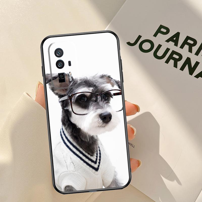 Schnauzer Dog Case For Xiaomi 14 15 Ultra 13T 14T 15T Pro 17 Pro Max POCO X7 Pro X3 X5 X6 F5 F6 F7 F8 Coque