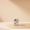 LIOOBO Wooden 3D Puzzle Solar Windmill Craft Kit DIY Miniature House Summer Vacation Boys and Home Decor - Solar-Powered, Paintable, Assembly,