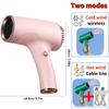 500W Portable Hair Dryer 2600mah Cold wind Cordless Lonic Hair Dryer USB Rechargeable Powerful 2 Gears for Travel Home Dormitory