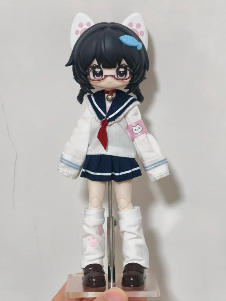 New Genuine Unveiled Door Little Key Artbook Series 1/12 Bjd Mjd Blind Box Cute Open Eyes Articulated Action Figure Model Gifts