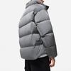 Li-Ning Tan Yinhua Stand Collar Water-Resistant Warm Loose Short Down Jacket Men Outerwear Mixed River-Stone-Gray AYMT165-1