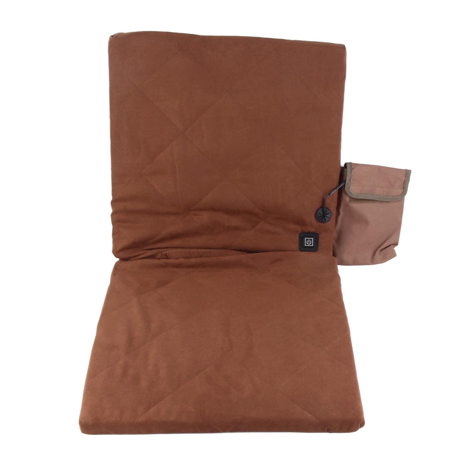 

Подушка сиденья с электроподогревом, складные сиденья для стадиона, чехлы с подогревом и спинкой для кемпинга хаки