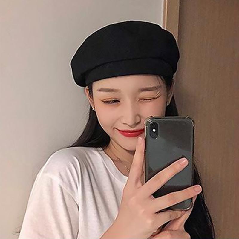Umělecký klobouk, prodyšný umělecký a retro baret, ženský japonský osmiboký klobouk