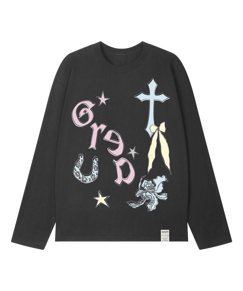 GRAVER [Unisex] Collect Long Sleeve T-Shirt_3 Colors