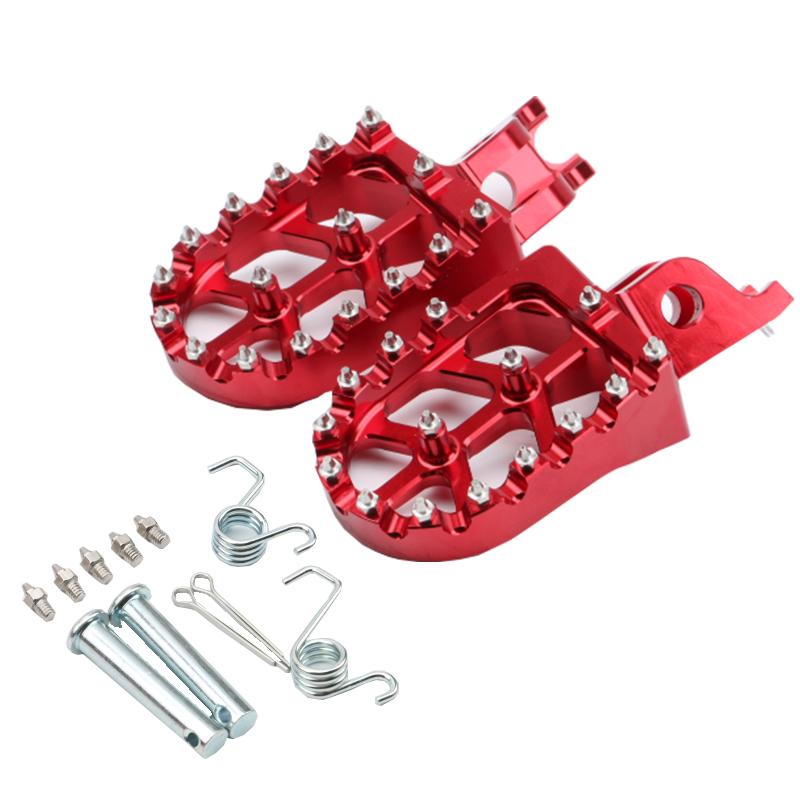 Motorcycle Footpegs Footrest Rests Pedals For HONDA CRF150R CRF450 CR125 CR250 2020-2024 MSX 125 GROM125 2013-2024