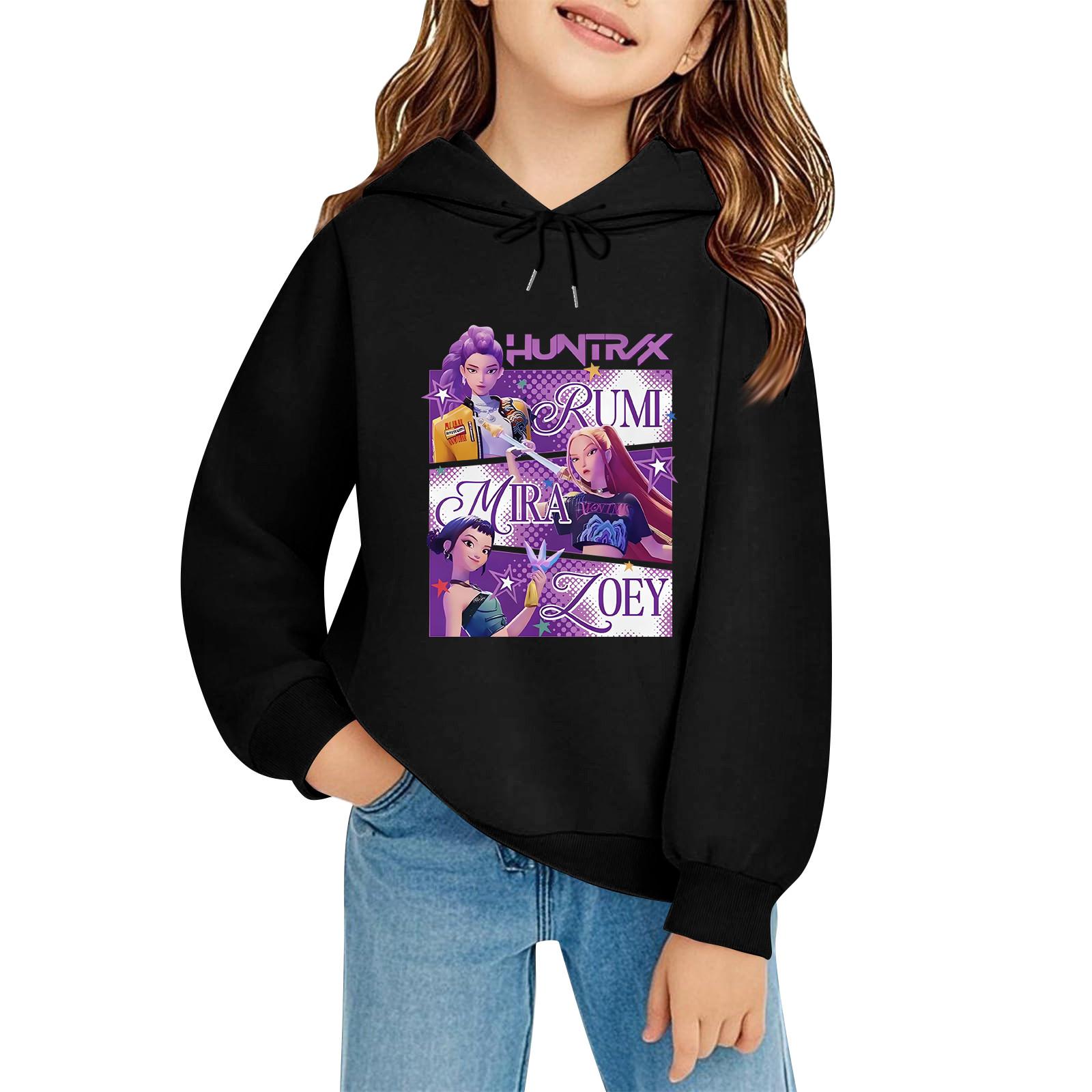 

Детский пуловер с длинным рукавом, свободного кроя, с принтом букв, капюшоном на шнурке 100