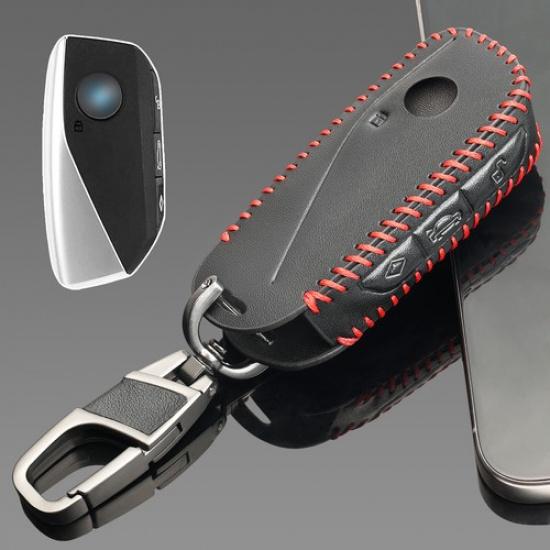 

For BMW X1 iX XM X5 X6 X7 i7 Transparent -2025 Black Key Chain Case Cover