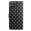 For Honor X7d 5G/Honor 400 Smart 5G Leather Case Polka Dot Pattern Wallet Stand Folio Phone Cover
