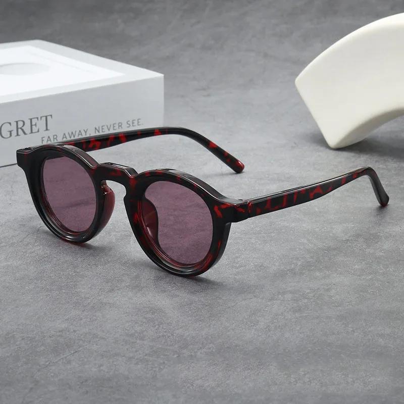 Neu Vintage Kleine Fassung Runde Sonnenbrille Damen Für Herren Männlich Luxusmarke Designer Beliebt Steampunk Hip Hop Sonnenbrille Uv400