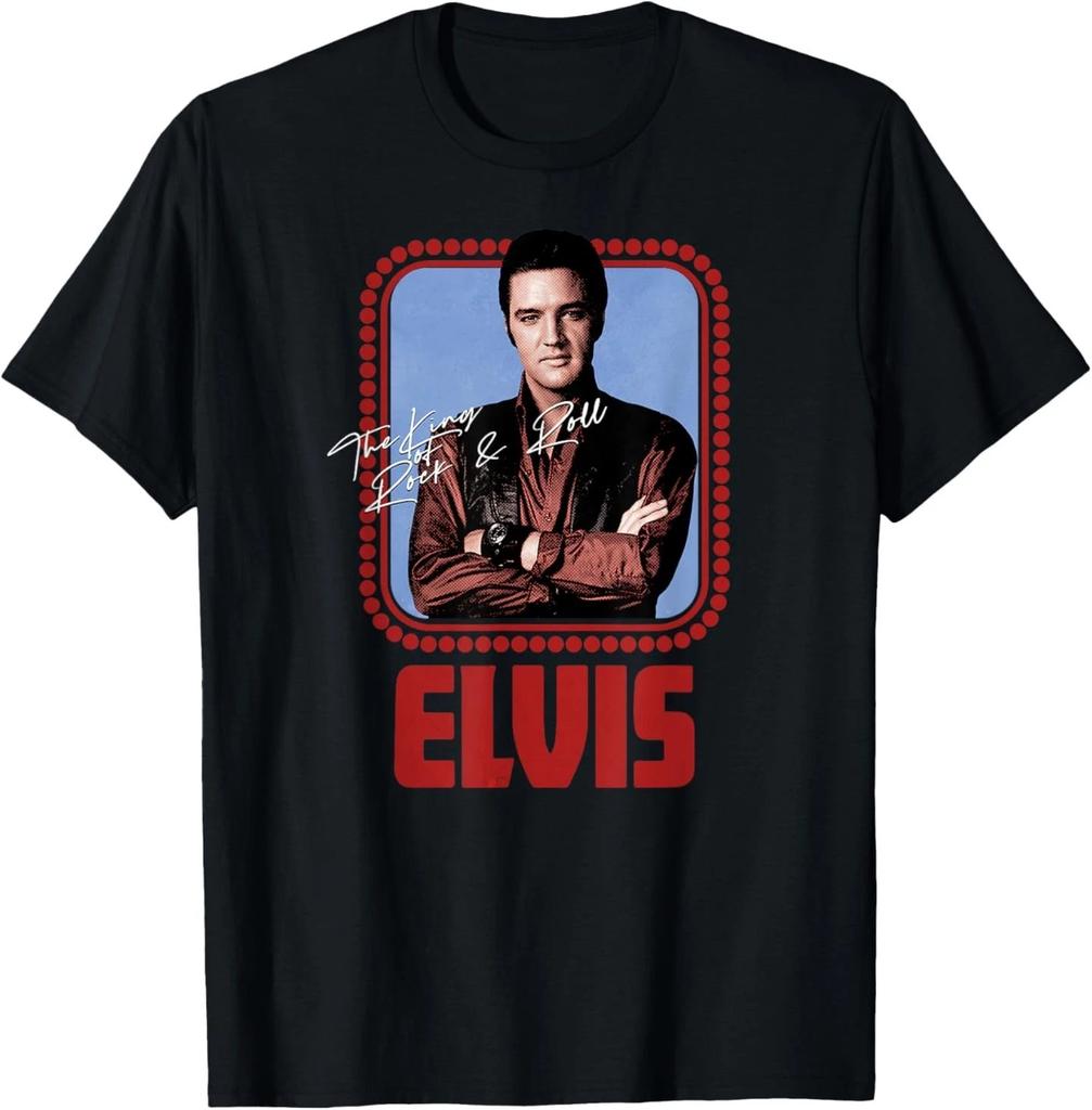 Elvis Presley Official Rock N Roll Script T-Shirt