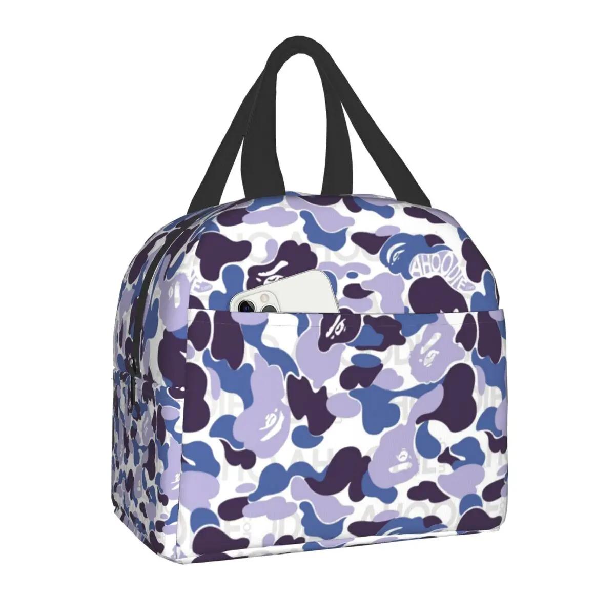 

Luxury Pink Camo Camouflage Thermal Insulated Lunch Bags Women Portable Lunch Tote for School Office Outdoor Storage Food Box 22x20x13CM темно-сірий колір