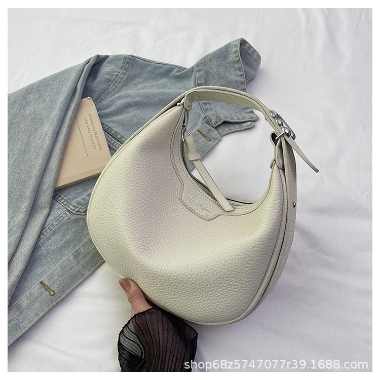 2025 spring new personalized ins shoulder bag, casual fashion niche women's crescent bag, casual foreign style crossbody bag