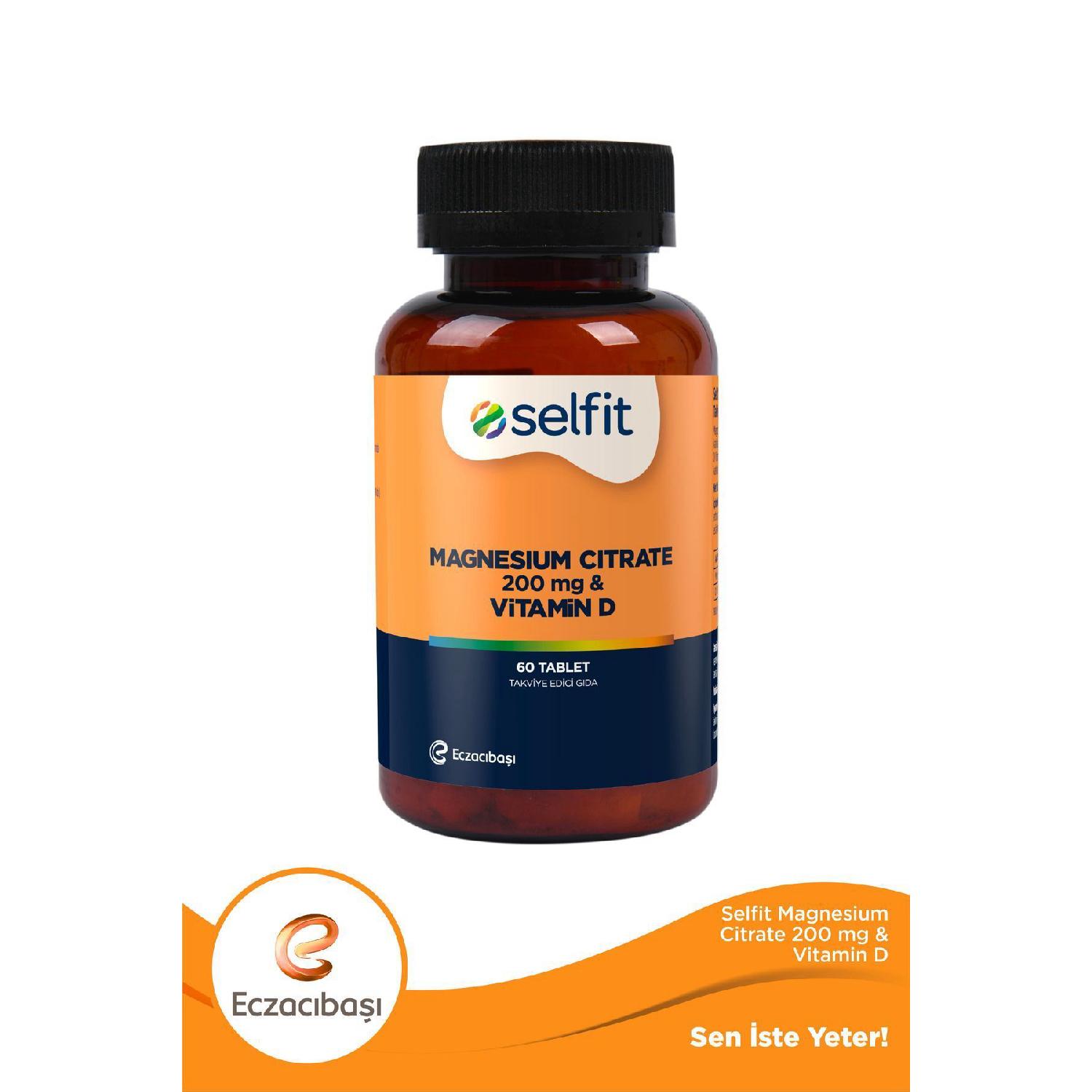 

Magnesium Citrate 200 Mg Vitamin D 60 Tablet Muscle And Nervous System Support