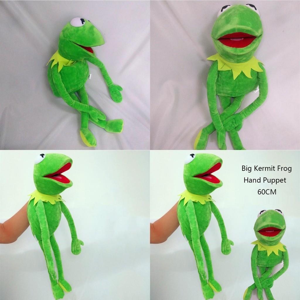 Urocza 60cm Żaba Kermit Duża Lalka Pacynka Na Całe Ciało Miękka Pluszowa Zabawka Dla Dzieci