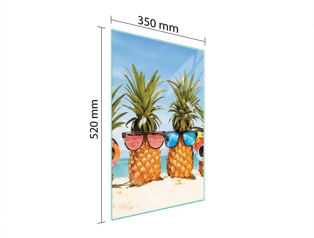 SZKLANA DESKA DO KROJENIA 35x52 ANANAS