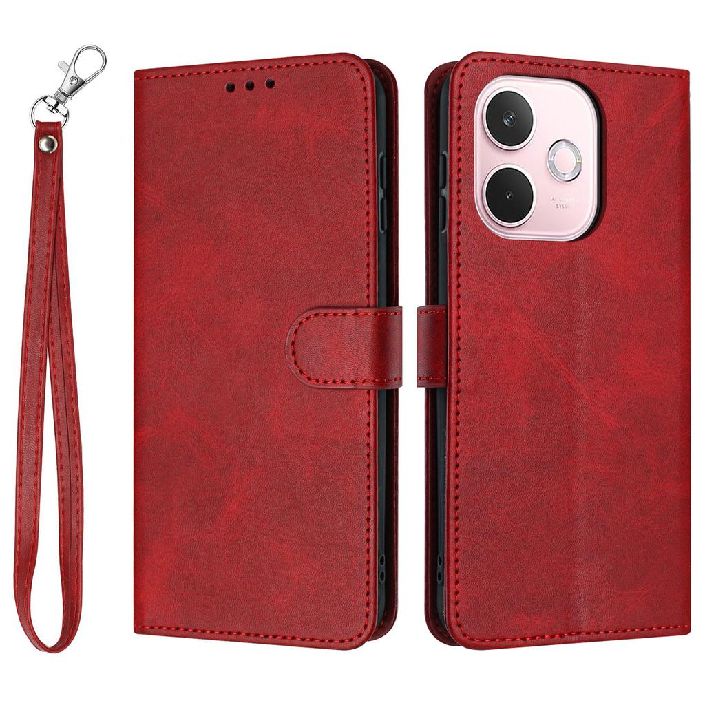 For Oppo A5 Pro 5G Case Flip Stand PU Leather Wallet Phone Cover Calf Texture
