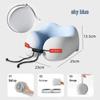 Portable U-shaped Memory Foam Neck Support Pillow for Travel and Long Trips