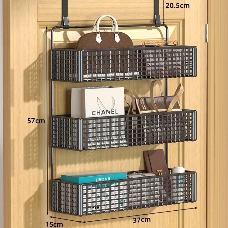 Wall-Mounted Entryway Storage Rack for Bedroom Doors