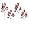 Artificial Silk Flowers for Home Decor Realistic Autumn Decoration, Floral Orange Plants Halloween Decoration Branches Table Centerpiece And