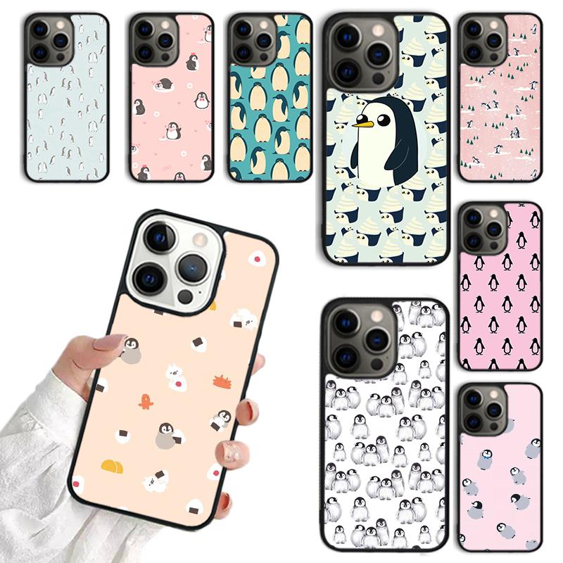 Cute Lovely Penguin Phone Case For iPhone 17 Air 14 13 12 16Pro Max 15 Plus Max Cover Shell Coque