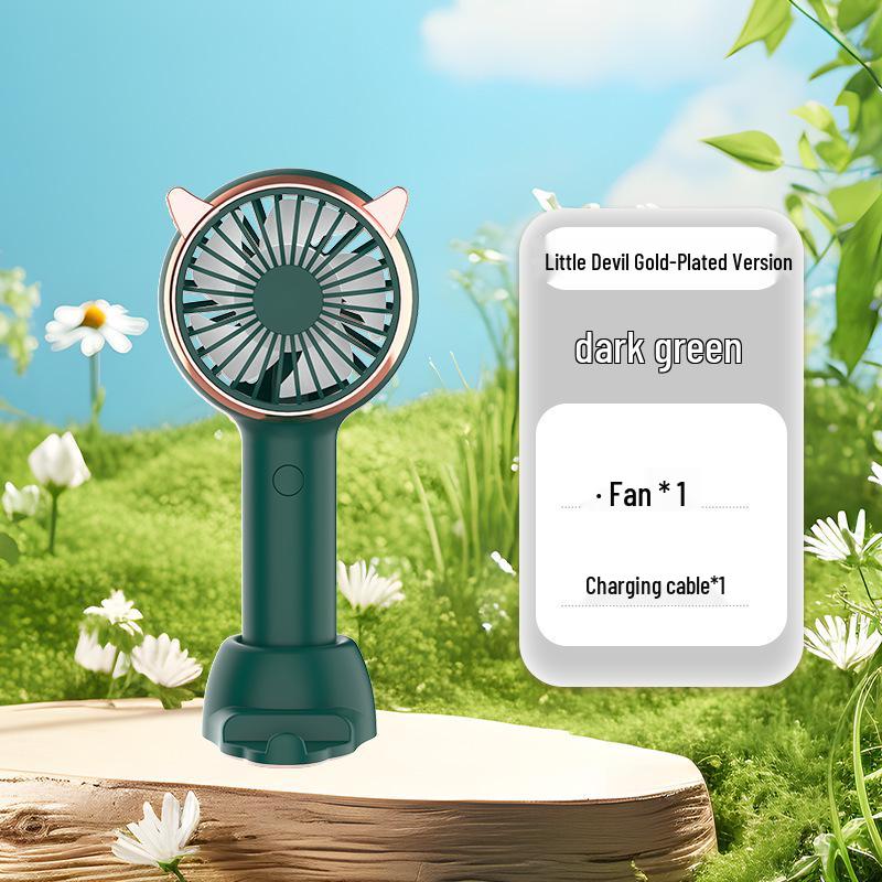 Portable Mini Folding Fan - Low Noise, Handheld for Outdoor & Office Use