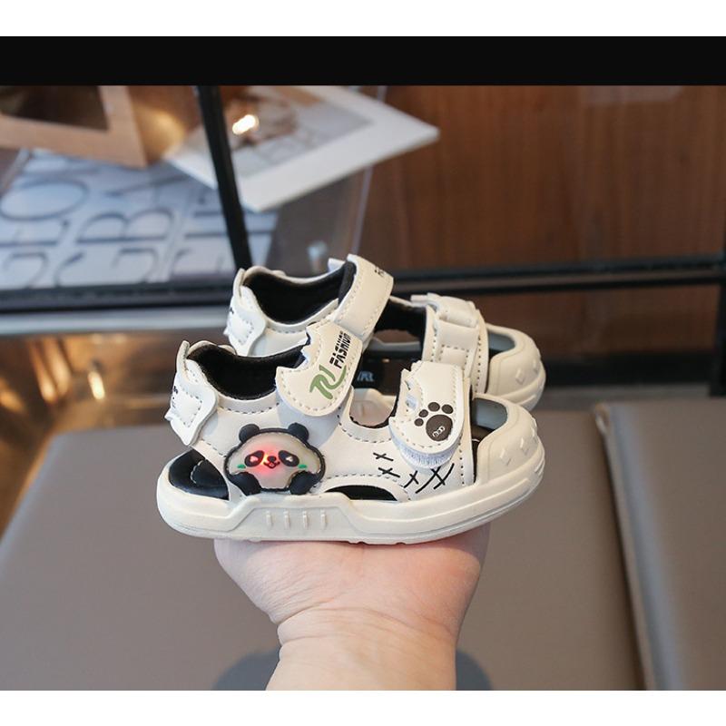 New Summer Luminous Closed-toe Sandals, Waterproof Soft Sole Toddler Walking Shoes