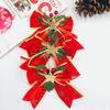 Xmas Bow with DIY Fruit Accessories Fade Resistance Compact Xmas Decorative Bow for Holiday Decor