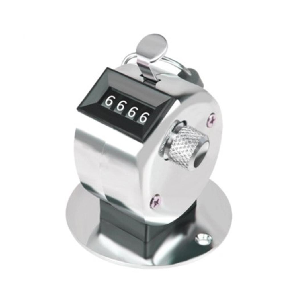 Portable 4 Digit Number Handheld Counter Mini Mechanical Digital Manual Counting