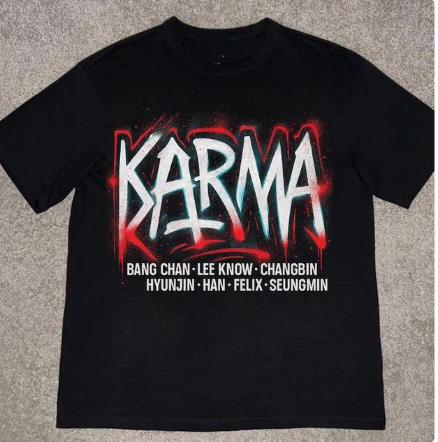 Retro Stray Kids Karma Ceremony Shirt Stray Kids Karma Shirt S