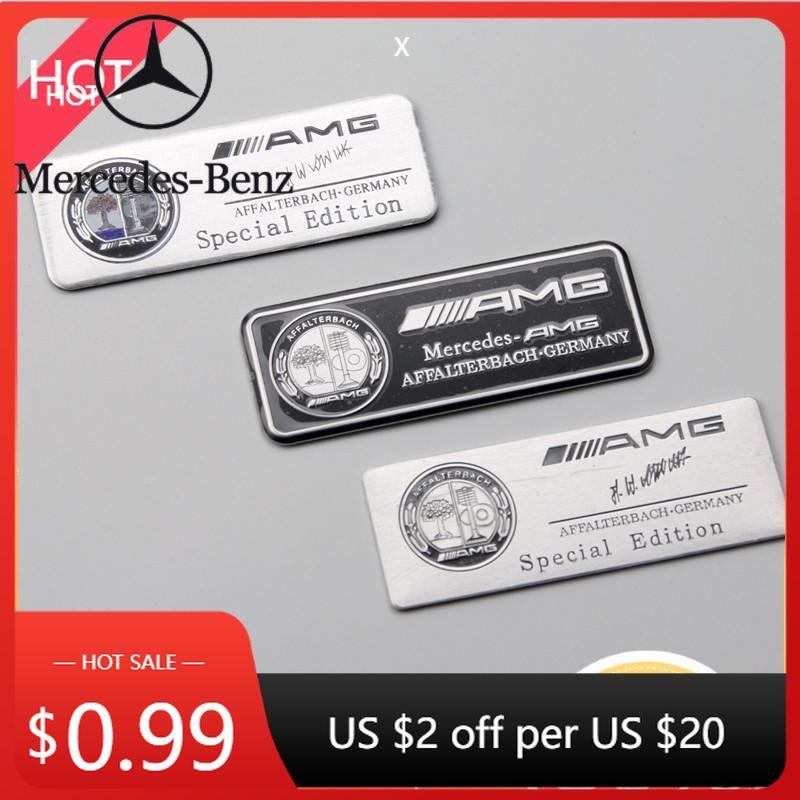 Bilklistremerke Varmt For Benz AMG 80x30mm Legering Bil Bakluke Emblemklistremerke Dekorasjon for Mercedes Benz AMG E320 C180 W205 G500 W2