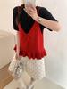 Women's Gentle V-neck Ruffled Knit Camisole Vest - 2026 Early Spring Collection