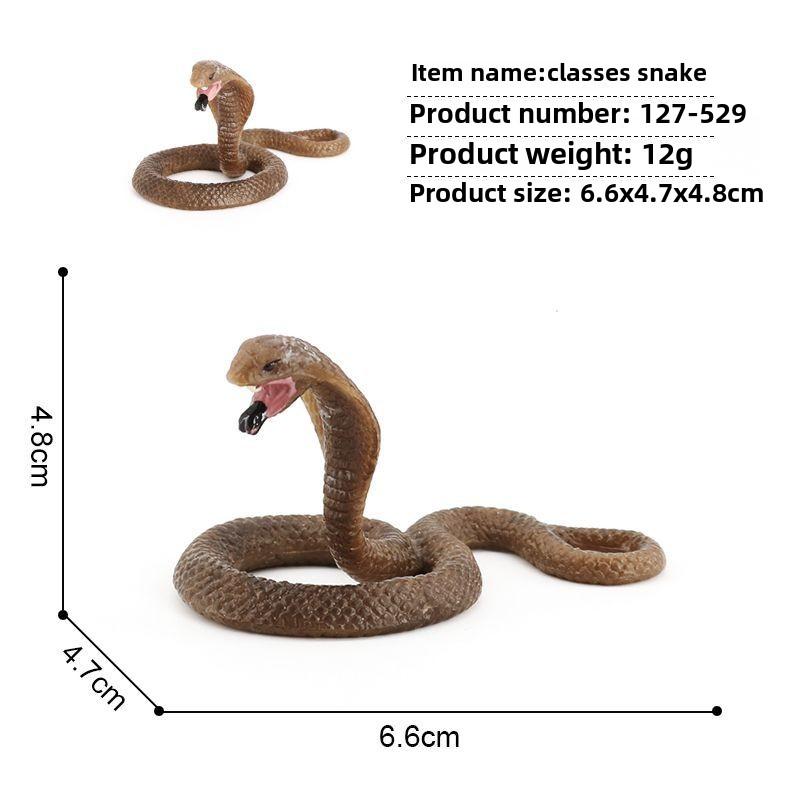 Gruselige realistische Schlangenmodelle für Kinder, Kobra Maisnattern-Figur, Lebendiger Wildpython, Perfektes Streichgeschenk