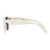 Prada Avant-Garde Comfortable Logo Side Letter Logo Irregular Frame Sunglasses Unisex sunglasses White PR19ZS1425S0