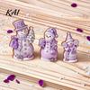 Christmas Window Display 3PCS Snowman Wooden Ornaments, Decorative Cute Festive Figures, Rustic Holiday Ornaments High-definition Printing Crafts for