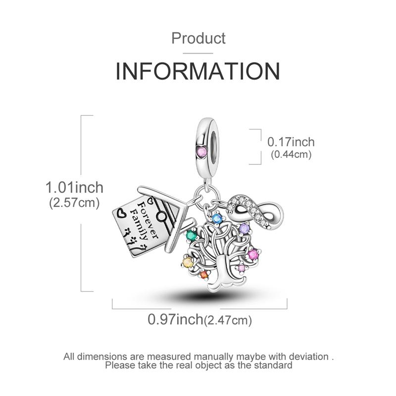 Copper Tree Of Life Charm Bead Fits Genuine Bracelets Necklaces Pendants Bead For Women Girl DoItYourself Gifts