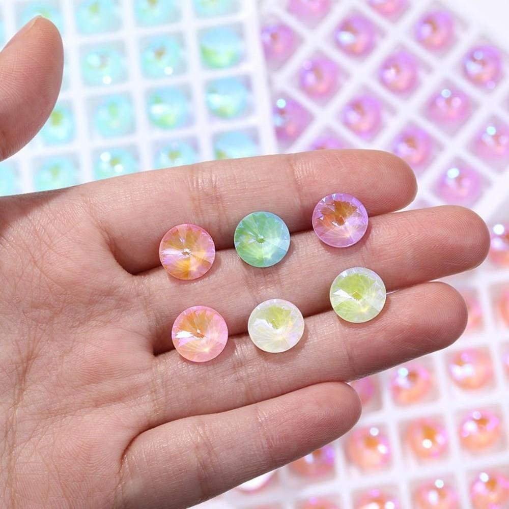 10mm Round Crystal Rhinestones Opal Mocha Color Flatback Rhinestones New Glass Beads For Crafts