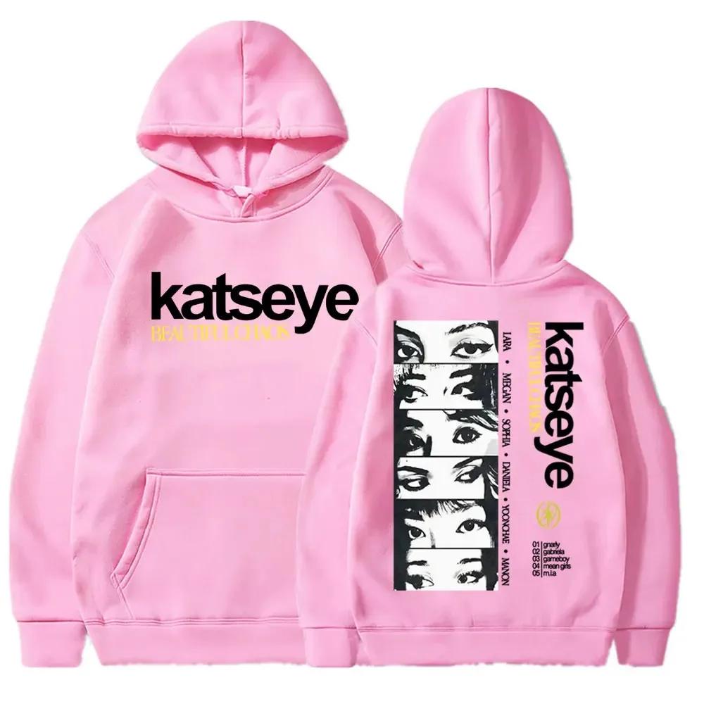 

Katseye Beautiful Chaos Graphic Print Hoodie Vintage Fashion Men Women Sweatshirt Fleece Oversized Casual Long Sleeve Streetwear XXXL червоний
