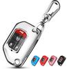 QBUC For Jeep Key Fob Cover With Keychain Flip Key Case For     2018 Jeep Wrangler Gladiator JLU JL Rubicon JT (Blue)