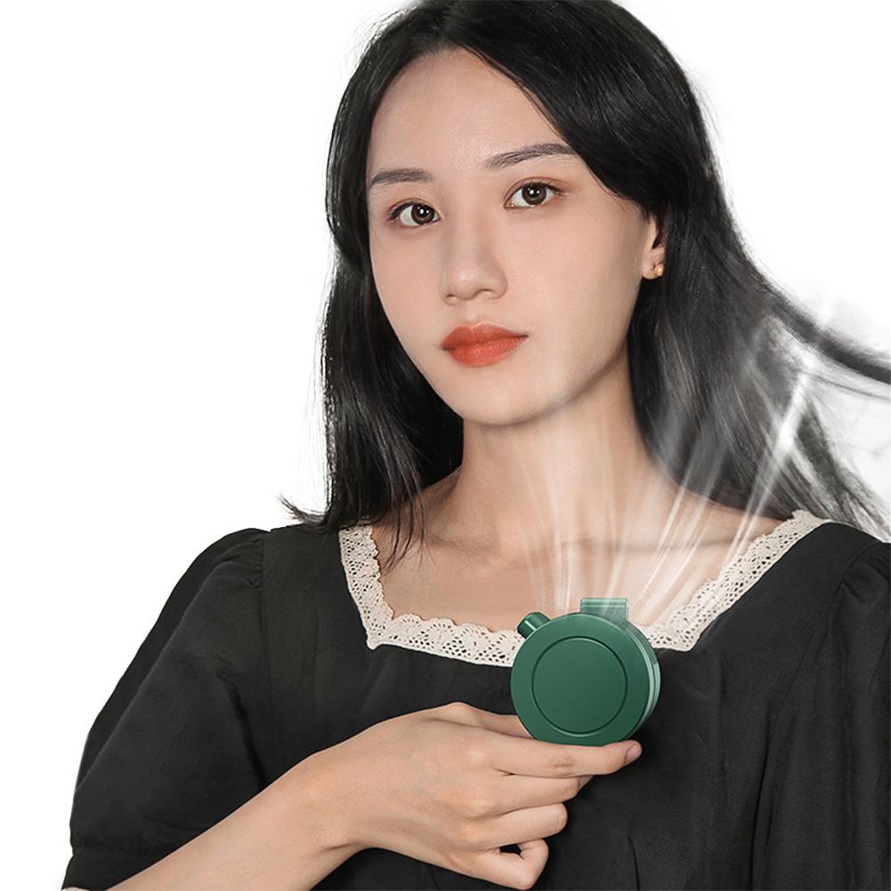 Mini Clip Fan with 3 Speeds Handheld Fan Wearable Personal Body Fan for Outdoor Work Hiking Travel