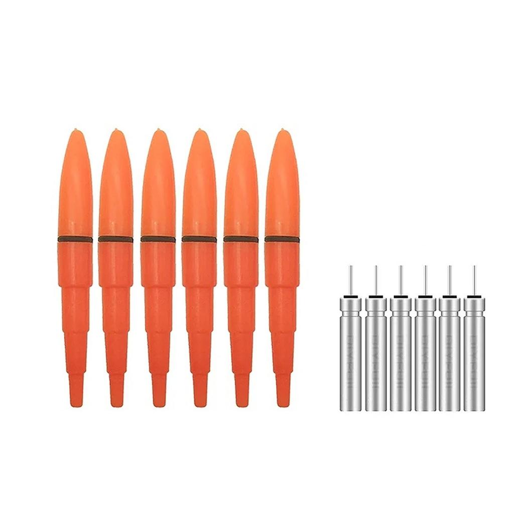 6 Stück Nachtangeln Leuchtstab LED Elektrischer Leuchtstab Angel Leuchtstäbe Nachtangeln Zubehör Werkzeug