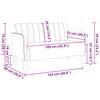Two Seater Sofa Wine Red 109 cm Velvet